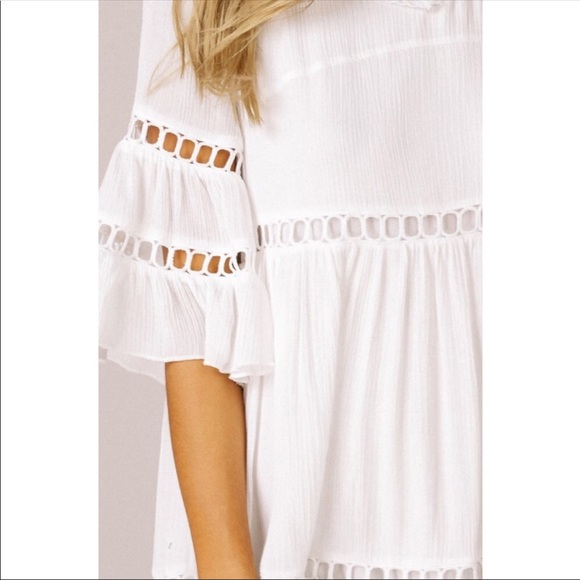 White Gauze Babydoll Dress💞 - Picture 2 of 7